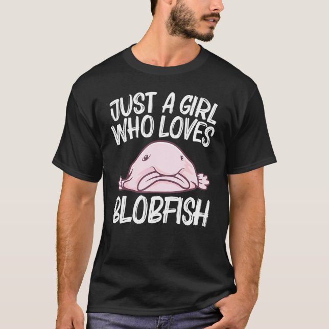 Blobfish For Girls Mom Deep Sea Fish Zoo Animal T-Shirt (Front)
