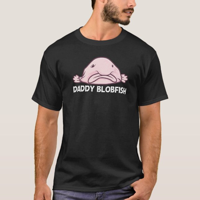 Blobfish For Men Dad Deep Sea Fish Zoo Animal T-Shirt (Front)