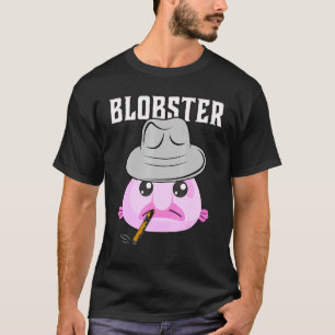 Blobfish Mobster Blobster Fish Fedora Hat And Ciga T-Shirt
