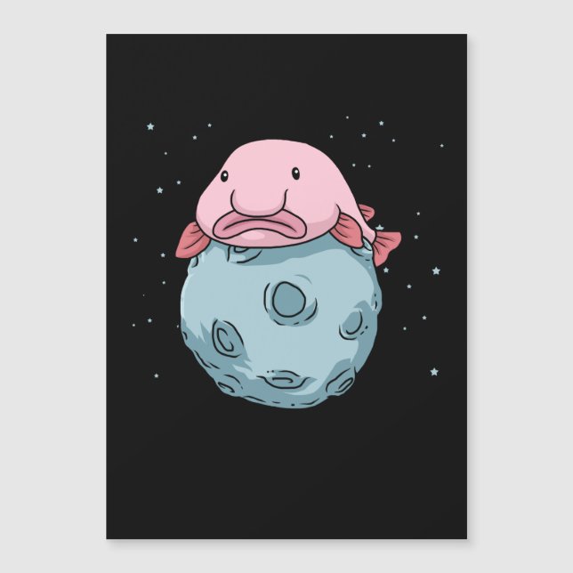 Blobfish Moon Astronaut Gift Kids Blobfish (Front)