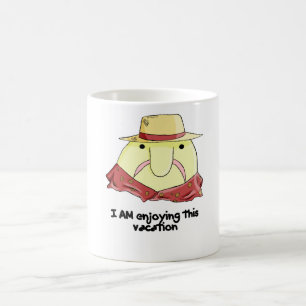 Blobfish on vacation coffee mug