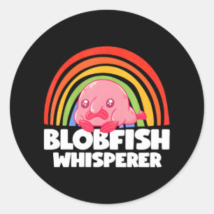 Blobfish Whisperer Blobby Cute Sea Animal Lovers Classic Round Sticker