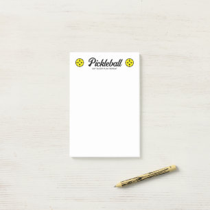 Bloc de notes Pickleball Post-it® avec logo