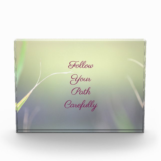 Bloc de photo de citation de motivation (Devant)