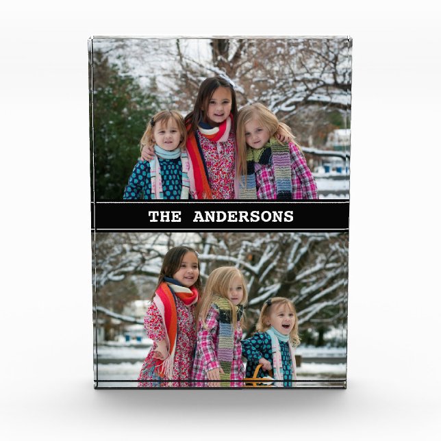 Bloc de photo de collage de photo de Black appelé (Devant)