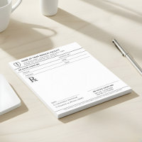 Bloc de prescription médicale | Bloc-notes RX modi