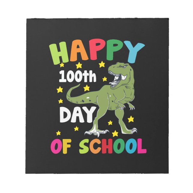 Bloc-note 100 Jours de l'école Trex 100e Jour de l'école (Devant)