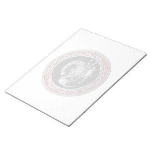 Bloc-note [100] Scorpion d'argent sacré sur noir