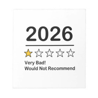 Bloc-note 2026 une évaluation d'une étoile très mauvaise ann