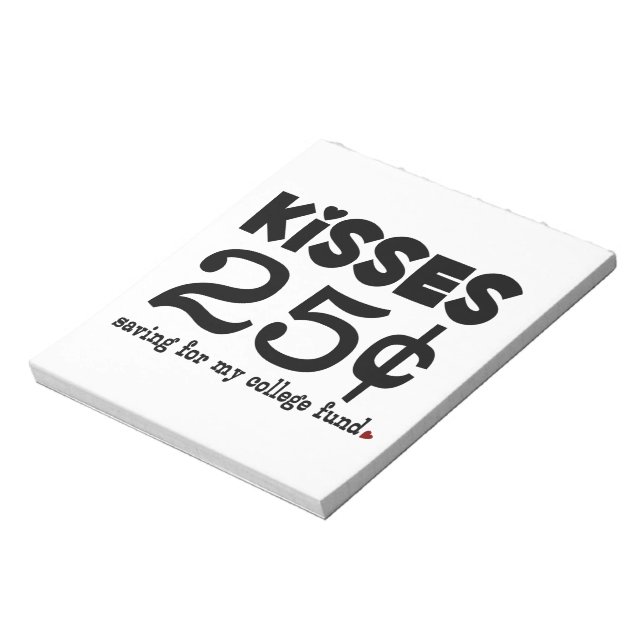Bloc-note 25 Cents Baisers (Tourné)