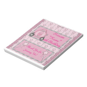 Bloc-note 40 Princesse Anniversaire Candy Bar Wrapper Party