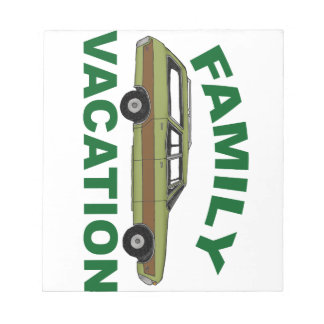 Bloc-note 80s Vacances familiales