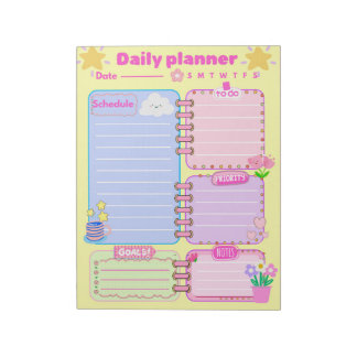 Bloc-note a daily planner Notepad