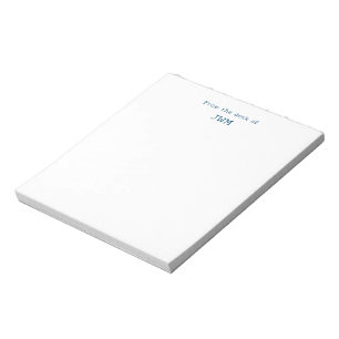 Bloc-note À Partir Du Bureau Des Initiales Monogrammes De Ma