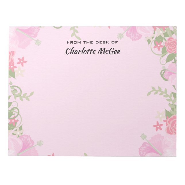 Bloc-note À partir du bureau du nom personnalisé  (Devant)