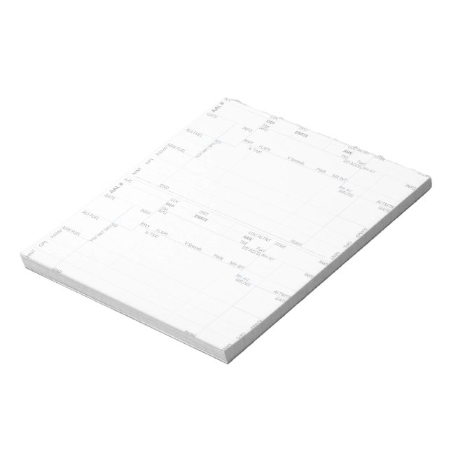Bloc-note AA Flight Deck Numbers 3 Notepad (Tourné)