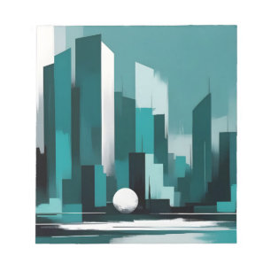 Bloc-note Abstrait Cityscape Architecture moderne Arrière - 