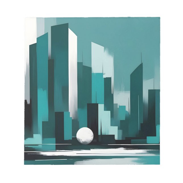 Bloc-note Abstrait Cityscape Architecture moderne Arrière -  (Devant)