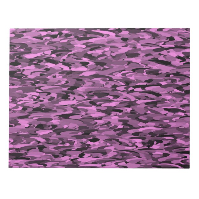 Bloc-note Abstrait Motif violet noir (Devant)