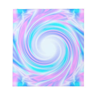 Bloc-note Abstrait tourbillon liquide pastel violet couleurs