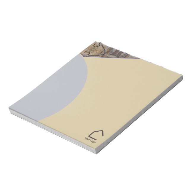 Bloc-note Accents de logo ou code QR abstrait simple moderne (Tourné)