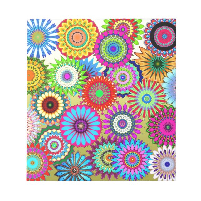 Bloc-note Accessoire d'impression de tendance psychadelique (Devant)
