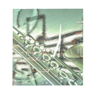 Bloc-note Accessoires de conception de musique de saxophone
