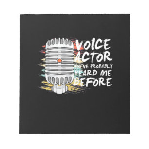 Bloc-note Acteur vocal avant