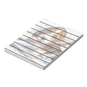 Bloc-note Adorable Chiot tenant un bâton moelleux