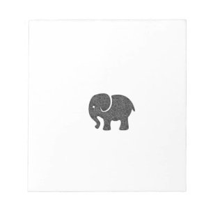 Bloc-note adorable joyeux petit éléphant mignon