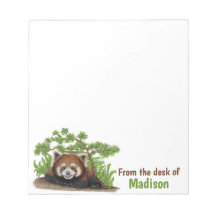 Adorable Panda Rouge Enfants Personnalisés