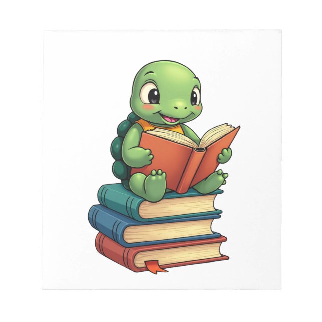 Bloc-note Adorable Turtle Reading Books (3) (Devant)