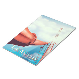 Bloc-note Affiche de vacances de Los Angeles "ville des Ange