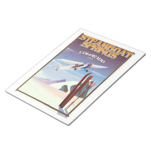 Bloc-note Affiche de voyage vintage de Steamboat Springs col