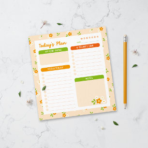 Bloc-note Agenda quotidien des bouquets floraux printaniers