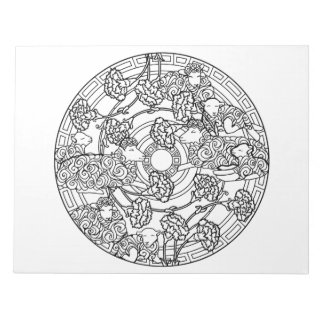Bloc-note Agneaux Moutons Mandala Coloriage Livre