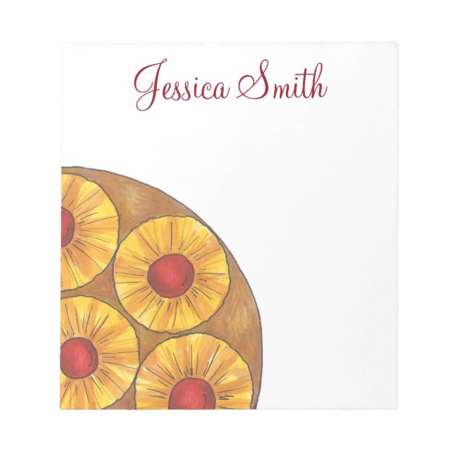 Bloc-note Aiguille à l'envers du gâteau Maraschino Cerises (Devant)