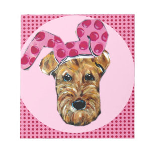 BLOC-NOTE AIRDALE TERRIER