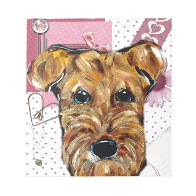 BLOC-NOTE AIRDALE TERRIER (Devant)