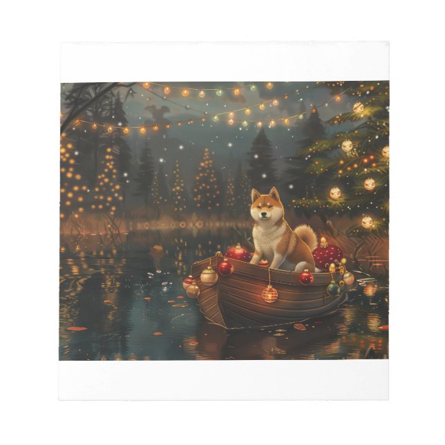 Bloc-note Akita Christmas Festive Voyage (Devant)