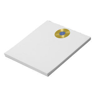 Bloc-note Album Gold Vinyl Record