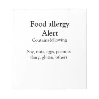 Alerte d'allergie alimentaire ajouter le nom texte