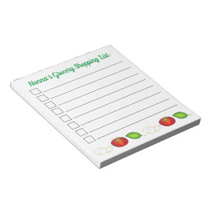Bloc-note Alimentation italienne Liste Mozzarella Tomato Bas