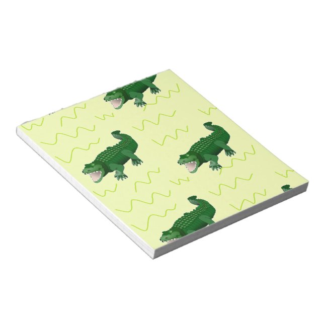 Bloc-note Alligator en jaune (Incliné)