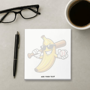 Bloc-note Allons Bananes Baseball Rétro Banane Drôle
