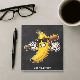 Bloc-note Allons Bananes Baseball Rétro Banane Drôle