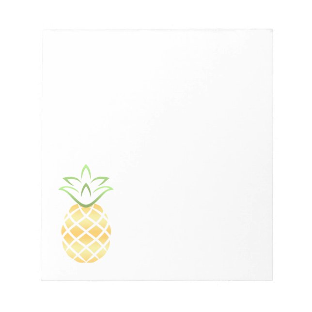 Bloc-note Aloha Hawaii à l'ananas ! (Devant)