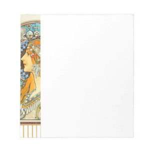 Bloc-note Alphonse Mucha Art Nouveau Zodiac