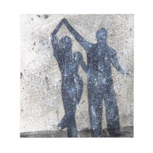 Bloc-note Amants dansant sous la pluie