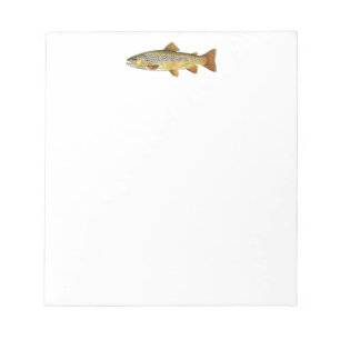 Bloc-note Amateur de pêche - Conception de pêche à la truite